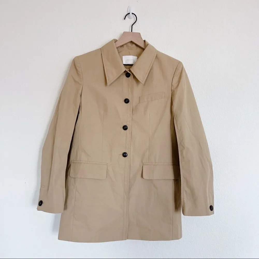 Low Classic Natural Curved Sleeve Cotton Blazer size Small